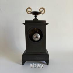 Gilded Bronze Clock Double Patina Charles X Restoration Period 19th Century