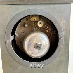 Gilded Bronze Clock Double Patina Charles X Restoration Period 19th Century