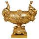 Gilded Bronze Jardinière From The 19th Century, Napoleon Iii Era, Large Decoration