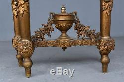 Gilded Wood And Stucco Marble Top Console Era Late Nineteenth