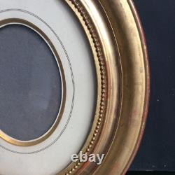 Gilded Wooden Oval Frame Late 19th Century (A)