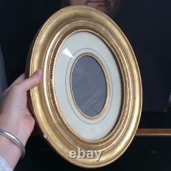 Gilded Wooden Oval Frame Late 19th Century (A)
