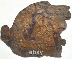 Gilded embossed leather known as Cordoba Bacchus wine Baroque period 18th century