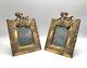 Gilt Putti Angels Pair Of Bronze Frames With Angels Late 19th Century