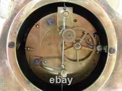 Gilt bronze pendulum clock, wire movement, working, first half of the 19th century