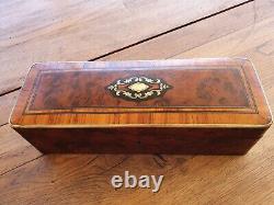 Glove Box In Loupe De Thuya, Epoch Napoleon III Marquetry Bolt Xixth