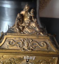 Golden Bronze Box Hunting 19th Century Style 18th Century High Period Virgin Putti