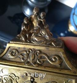 Golden Bronze Box Hunting Xixth Style 18th High Epoch Virgin Putti