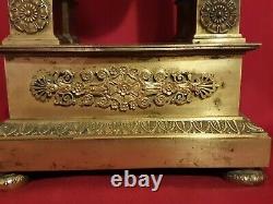 Golden Bronze Clock Period Empire Xixth Century