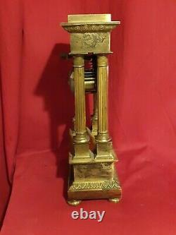 Golden Bronze Clock Period Empire Xixth Century