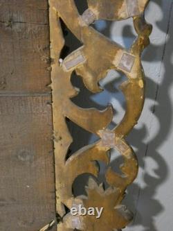Golden Carved Openwork Wooden Mirror, Italy 19th Century, Silvering