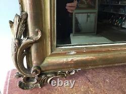 Golden Mirror Louis XV Rocaille From The 19th Century 19th Century Ancient