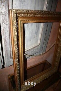 Golden wooden frame from the 19th century