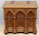 Gothic Renaissance Oak Carved Chest From The Late 19th Century