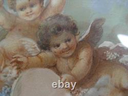 Gouache on paper, little angels, signed A. Beau, 19th century	<br/> 	 

