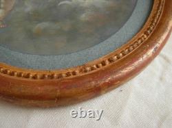 Gouache on paper, little angels, signed A. Beau, 19th century <br/>	