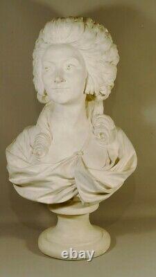 Grand Bust De Mme De Lamballe, Plaster Era Late Xixth