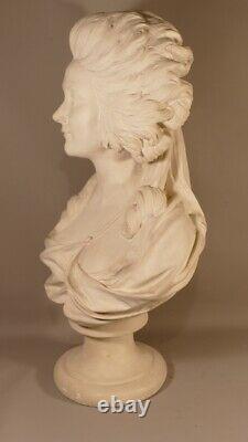 Grand Bust De Mme De Lamballe, Plaster Era Late Xixth