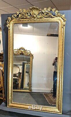 Grand Old Mirror 186x109 D Era XIX Eme. Delivery Paris 80