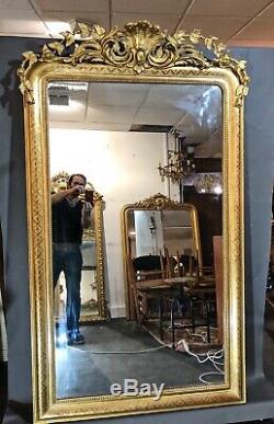 Grand Old Mirror 186x109 D Era XIX Eme. Delivery Paris 80