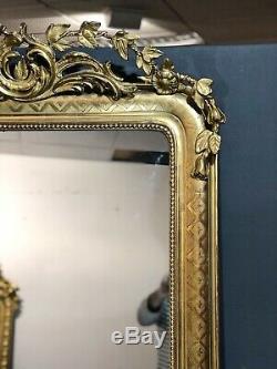 Grand Old Mirror 186x109 D Era XIX Eme. Delivery Paris 80