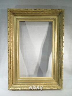 Grand Old Wooden Frame And A Stucco Gold Leaf Landscape Time XIX