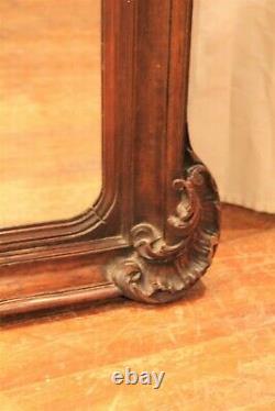 Great Louis XV Style Mirror In Walnut Era Xixth Century