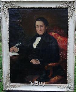 Great Man Portrait Epoque Louis Philippe Hst Nineteenth Century