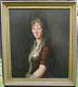 Great Portrait Of A Woman First Empire Era Oil/canvas Early 19th Century