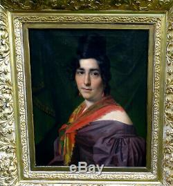 Great Woman Portrait Charles X French School Of The Nineteenth Century Hst