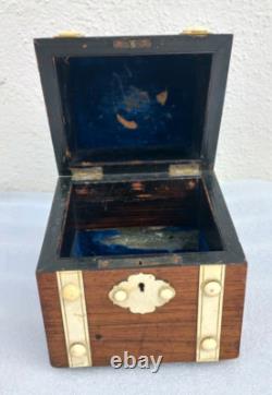 Grotto of the 19th-century era, rosewood perfume box from the 19th century
