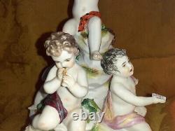 Group In Biscuit Putti Musician Signed Leblond Era Late Nineteenth Beginning Xxè