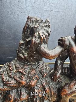 Group of Lion Statues Carved in Wood High Renaissance Era 16th Century Flanders or North