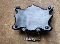 Gutta Percha Double Inkstand, late 19th century Art Nouveau 1900 period, and crystal, very good condition