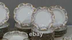Haviland, Service Aux Roses, 54 Pieces Of Porcelain Period Late 19th Century