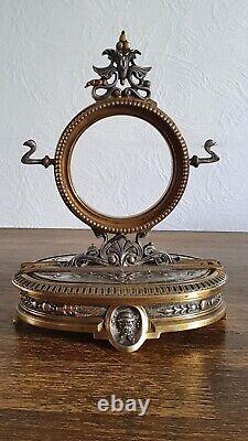 Henri Picard Baguier Porte Montre Gousset Bronze Epoque Napoleon III XIX