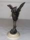 Heron With Outstretched Wings. Bronze Sculpture. Late 19th Century.