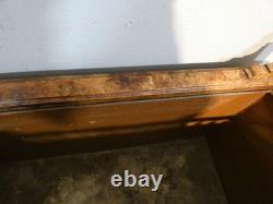 High pedestal planter in walnut and mosaic, late 19th century