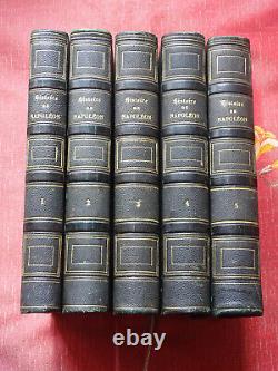 History Of Napoleon, His Family And His Era 5 Volumes E. Begin 1853 Plon