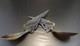 Horn Salad Servers, 19th Century, Bird Decoration, Good Condition
