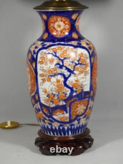 Imari Porcelain Vase Lamp, Japan, 19th Century