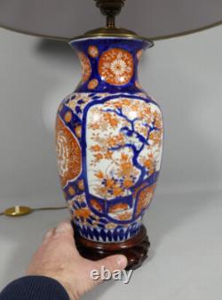 Imari Porcelain Vase Lamp, Japan, 19th Century