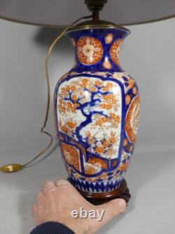 Imari Porcelain Vase Lamp, Japan, 19th Century