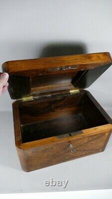 Important Box In Secrets En Marquetrie De Palissandre, Early 19th Century