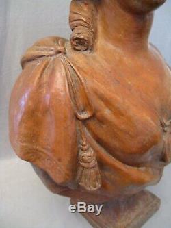 Important Bust Terracotta Marie Antoinette Time Nineteenth Century