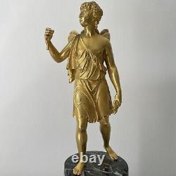 Important Eros Statuette Gilt Bronze Empire Period Early 19th Century Thomire