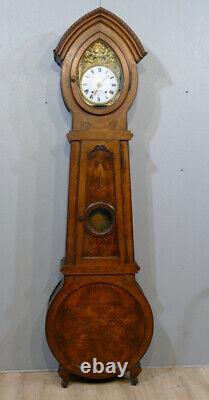 Important Fireplace Parquet Clock, Very Original Shape, 19th Century