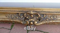 Important Framework Louis XV Style Wood And Stucco Doré Time XIX