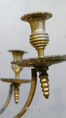 Important Louis XIII Style Chandelier with 12 Lights, Bronze, 19th Century