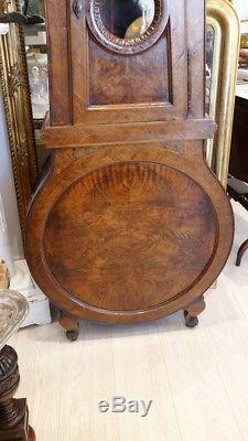 Important Walnut Floor Clock, Very Original Form, Xixth Time